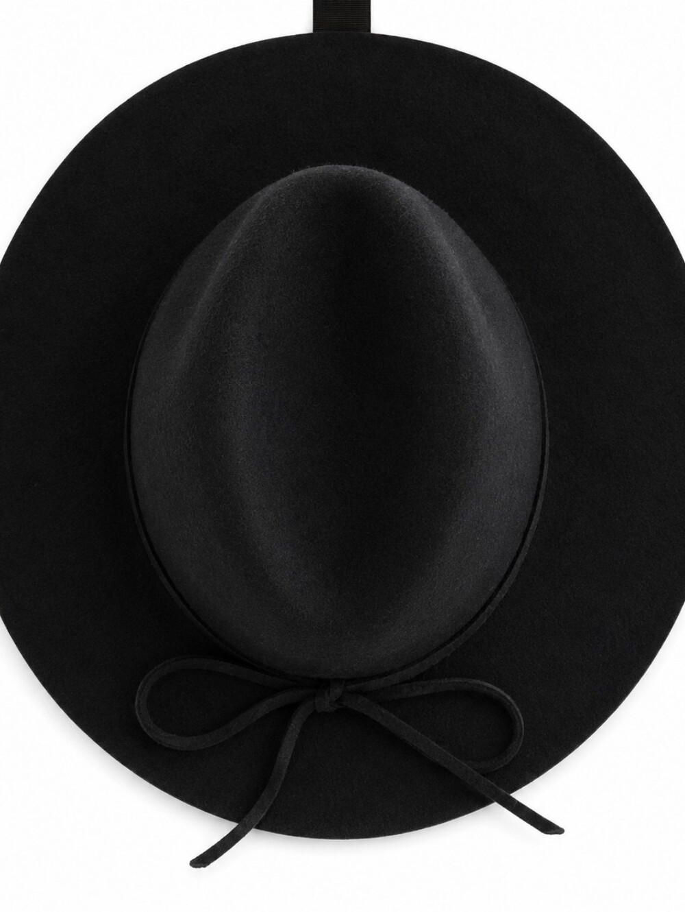 Le Chateau Black Felt Hat With Bow S/M